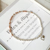 Personalised Silver & Rose Gold Morse Code Bracelet - Add any 3 names