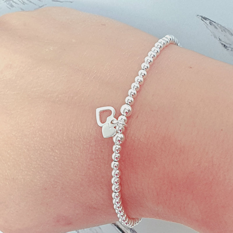 Nana! Sterling Silver & Rose Gold Morse Code Bracelet