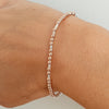 Sisters By Heart Silver & Rose Gold Morse Code Bracelet