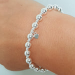 Chunky Sterling Silver Bead Bracelet