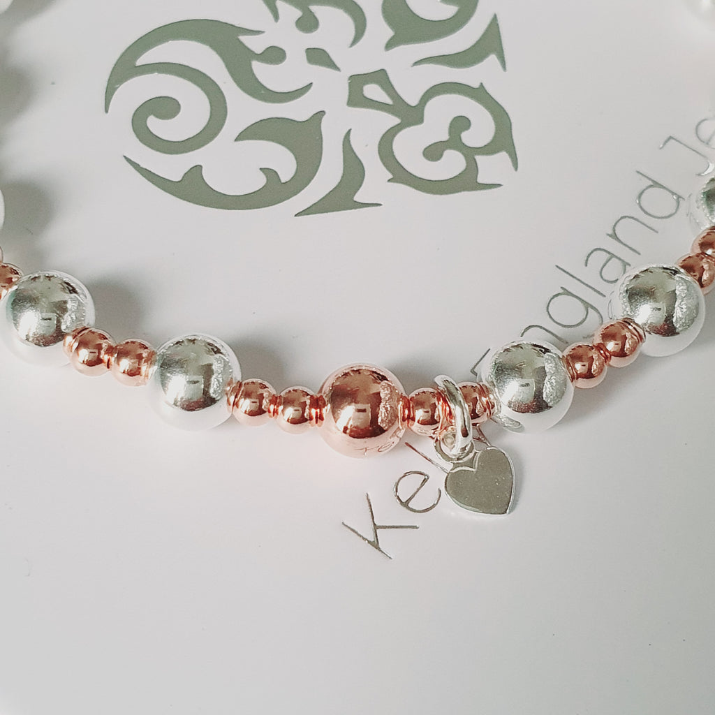 Chunky Rose Gold & Silver Mixed Bracelet