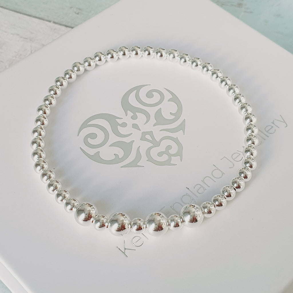 40th Birthday! Sterling Silver Decade Bracelet