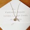 Feathers appear when loved ones are near 925 Necklace