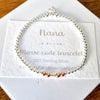 Nana! Sterling Silver & Rose Gold Morse Code Bracelet