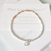 Graduation Personalised Silver & Rose Gold Morse Code Bracelet