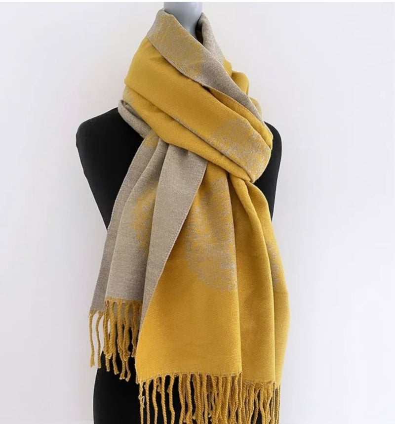 Cashmere Blend Tree Of Life Scarf