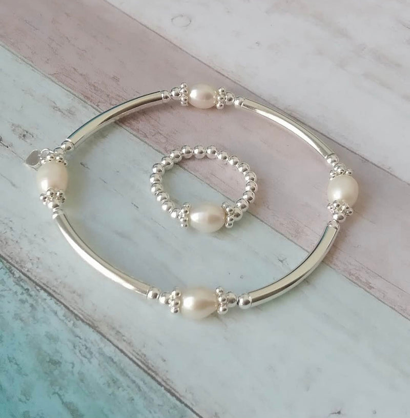 Sterling Silver Freshwater Pearl Set