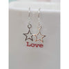 Open Star Drop Earrings