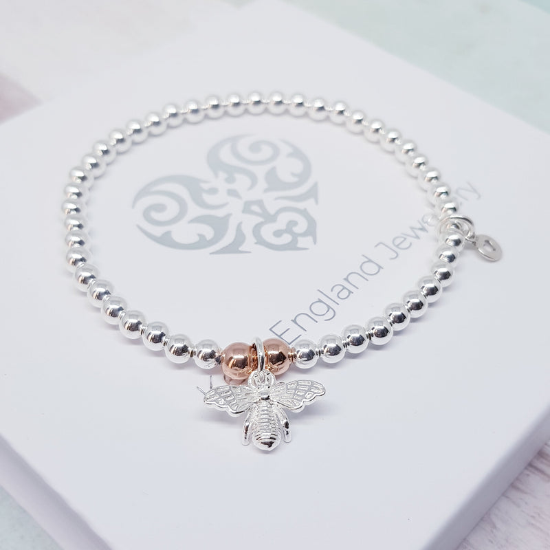 Bumble Bee Silver Bracelet