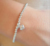 Cute Puff Heart Stretch Bracelet