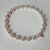 Stylish Chunky Sterling Silver & Rose Gold Bracelet