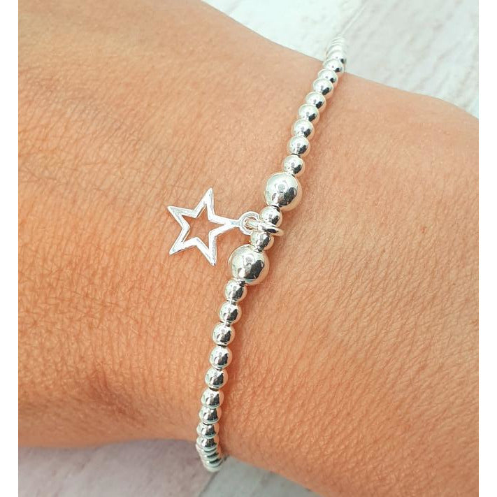 Sterling Silver Star Friendship Bracelet