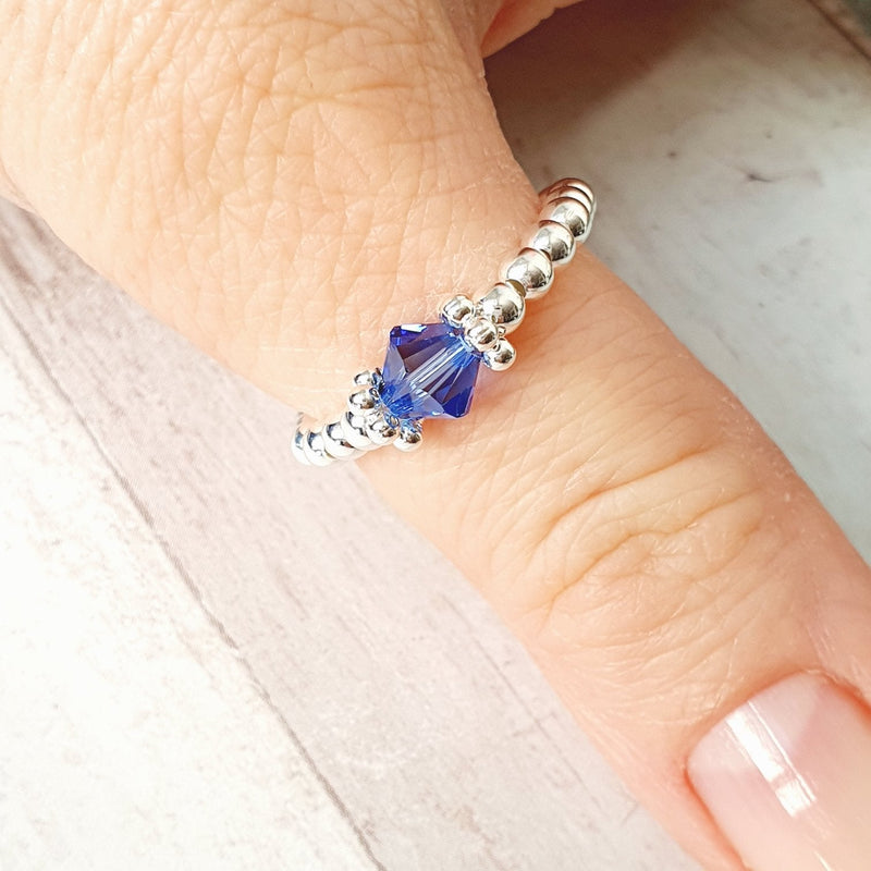 Swarovski Crystal Birthstone Ring (September)