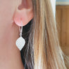 Silver Leaf Dangle Earrings