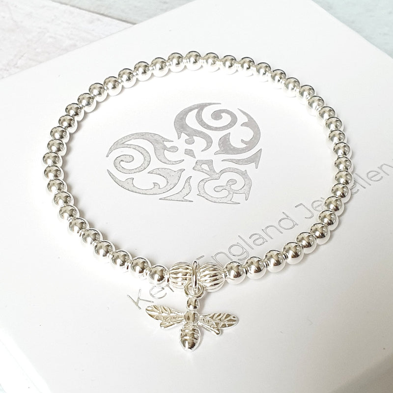 Sterling Silver Bee Bracelet