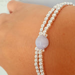 Sterling Silver Blue Lace Agate Set