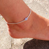 Blue Lace Agate - Semi Precious Stone Anklet