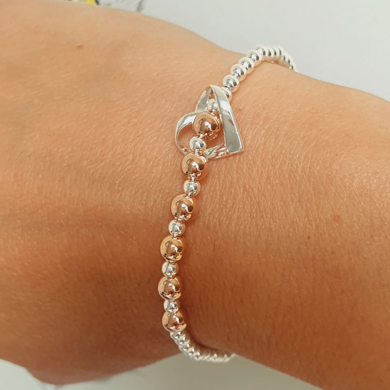 60th Birthday Heart Bracelet