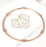 Rose Gold Rondelle Noodle Bracelet