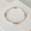 Sterling Silver & Gold Noodle Bracelet