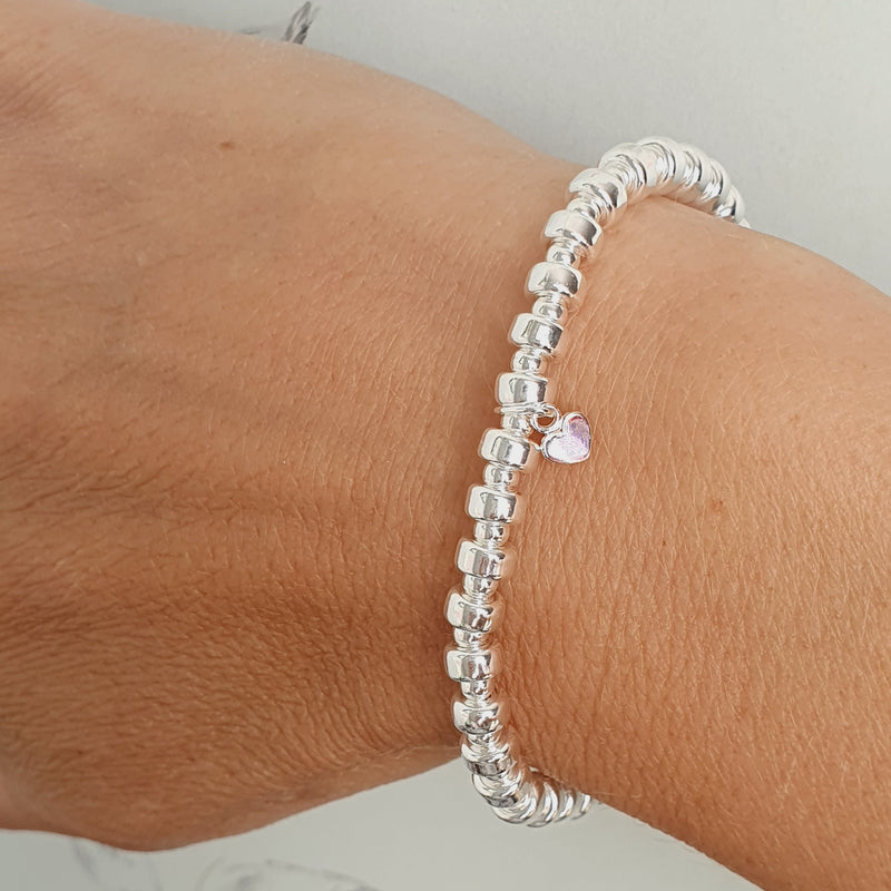 Silver & Rose Gold Mixed Bracelet Stack