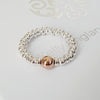 Silver & Rose Gold Stacking Rings