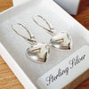 925 Silver 3D Puff Heart Earrings