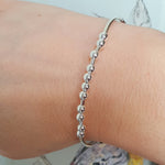 Friend! Sterling Silver Morse Code Bracelet