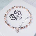 Sterling Silver & Rose Gold Mixed Bracelet