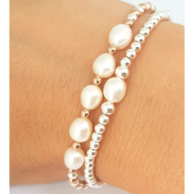 Freshwater Ivory Pearl Bracelets