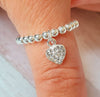 Silver Sparkle Cz Ring