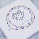 Provence Lavender & Light Rose Bracelets